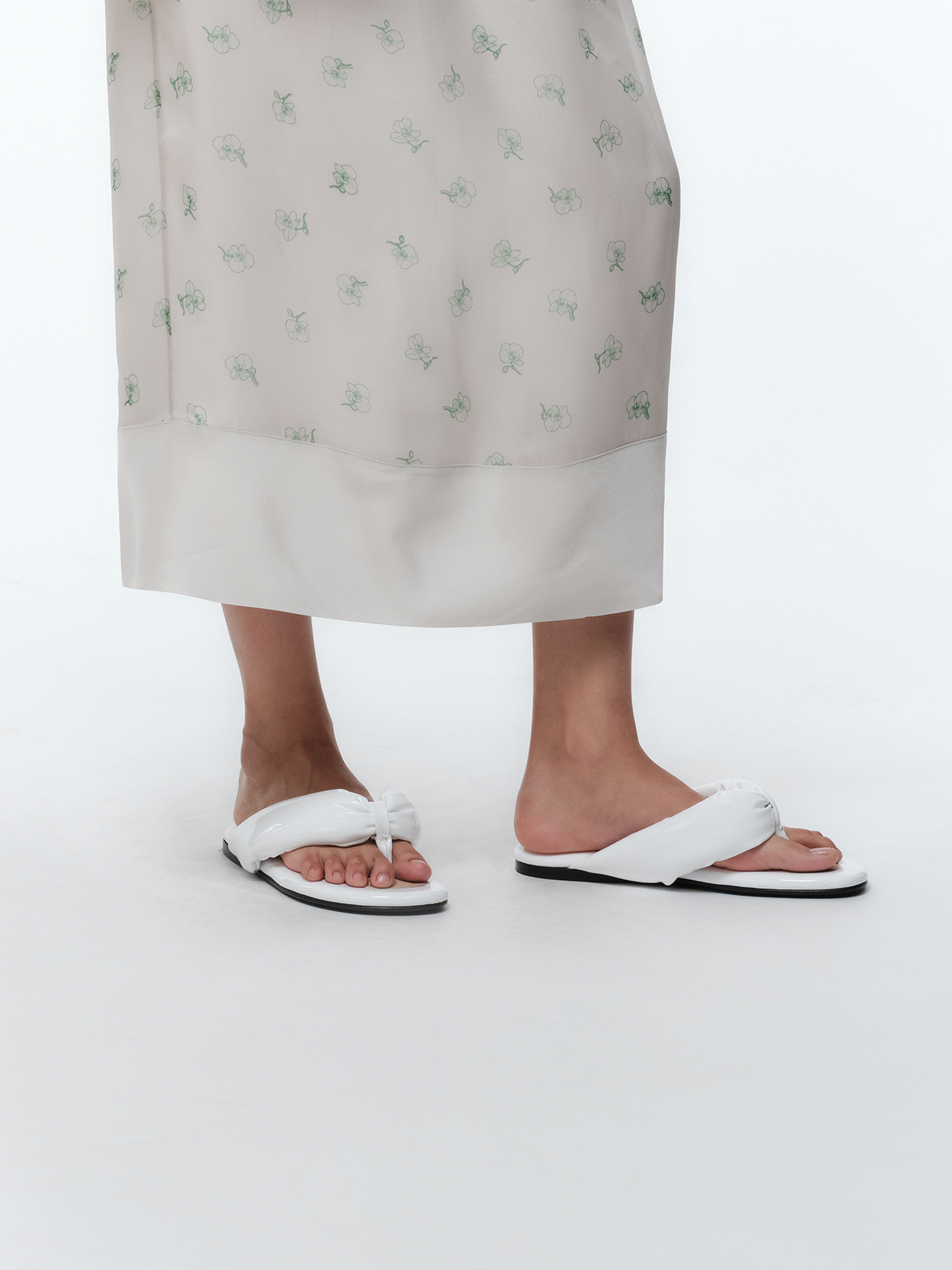 Garnier padded sandal in nappa leather