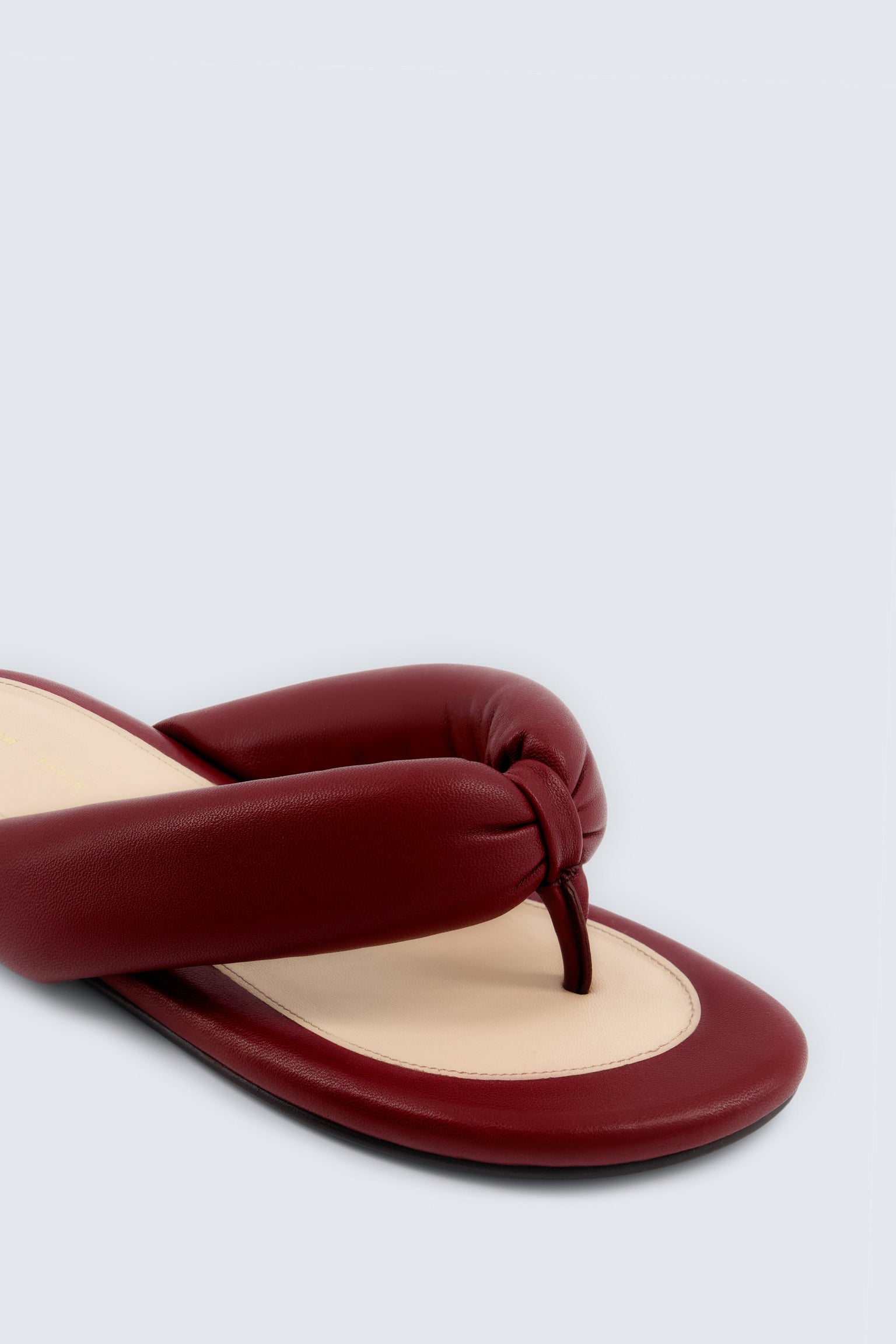 Garnier padded sandal in nappa leather