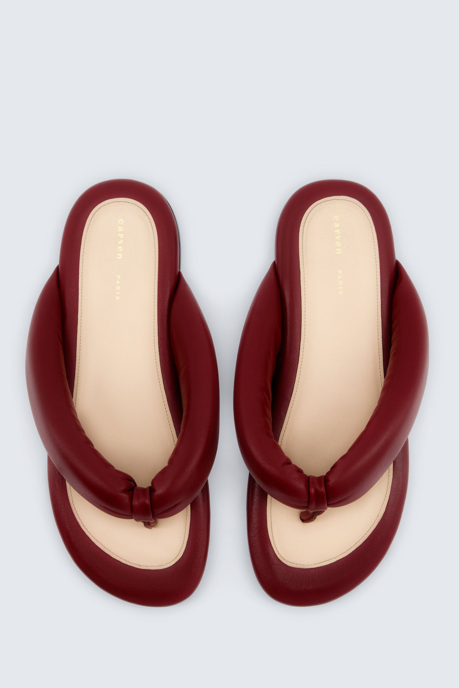 Garnier padded sandal in nappa leather