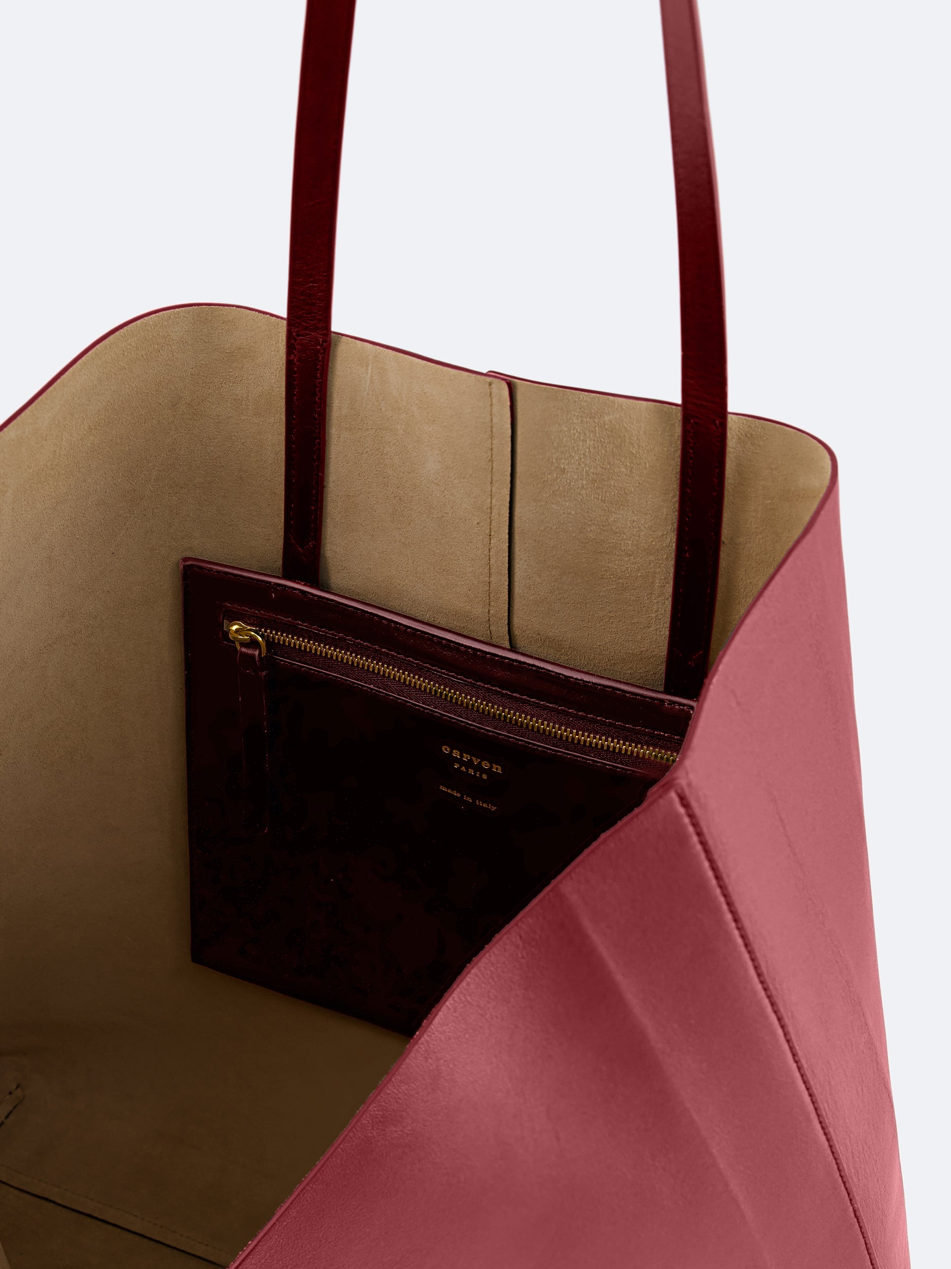 Jean tote bag in nappa leather