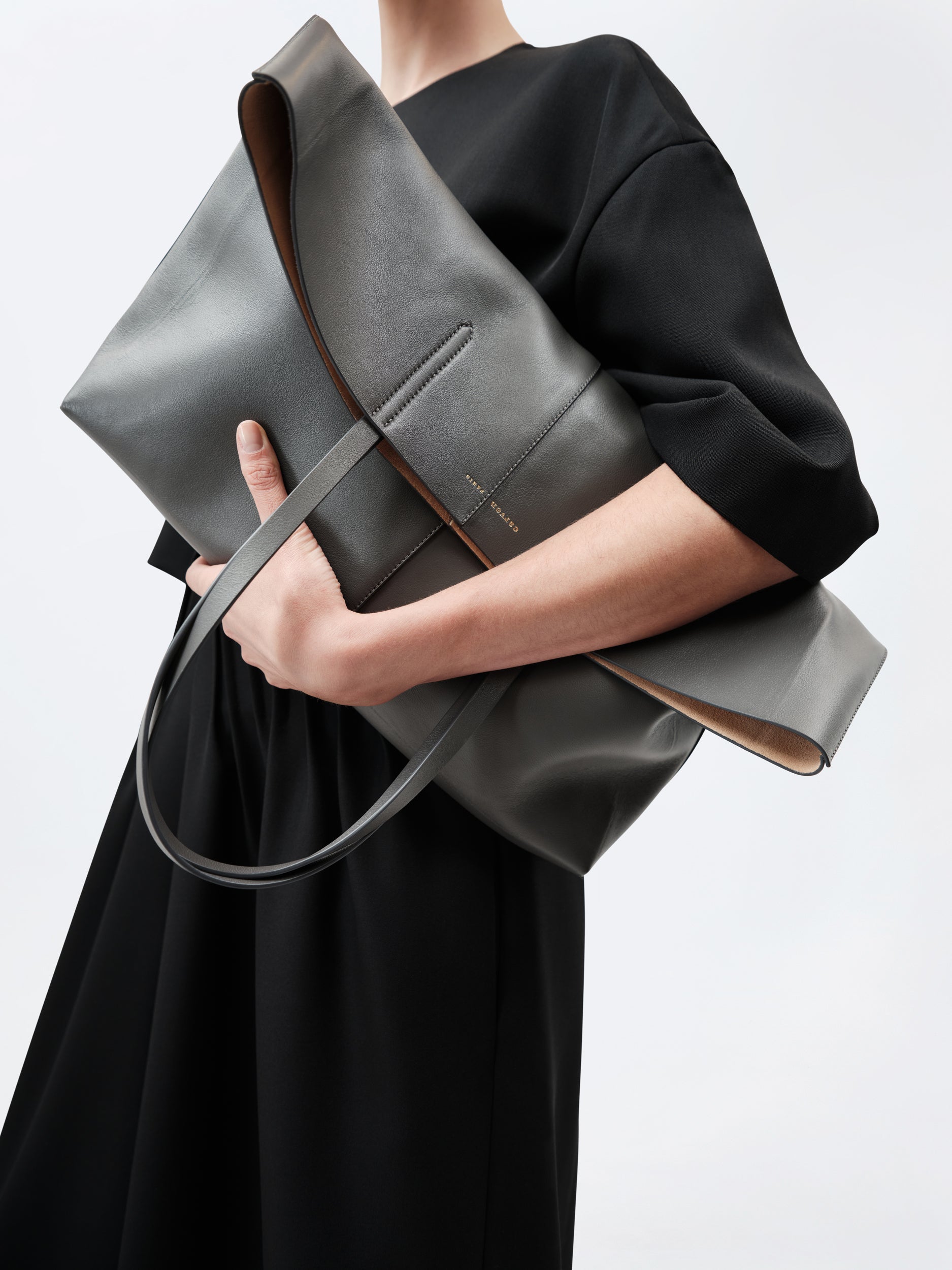 Jean tote bag in nappa leather
