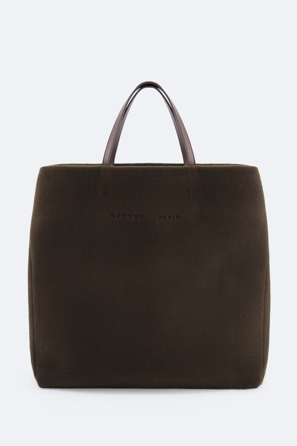 Cabas Jeanne en laine vierge double face