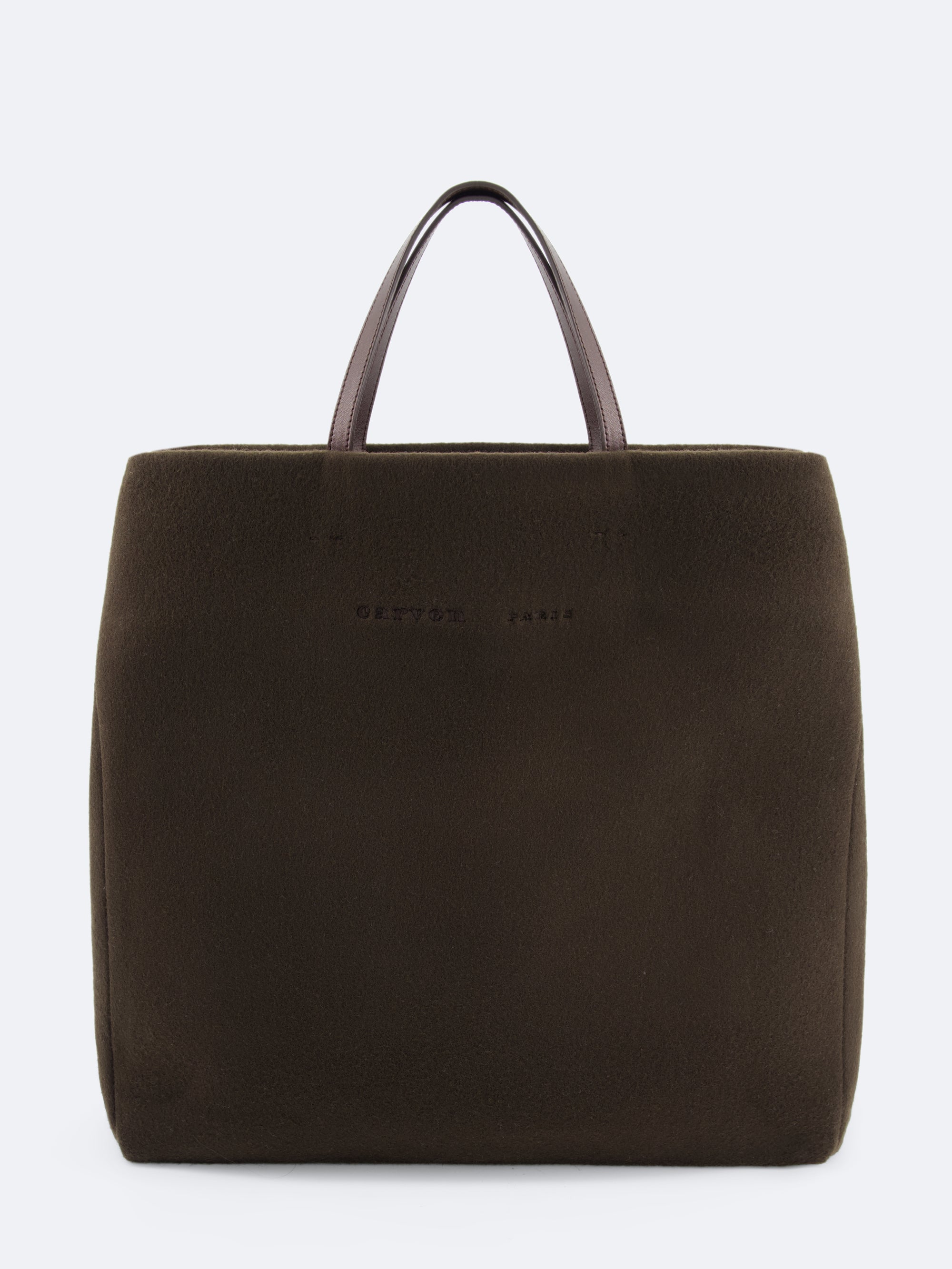 Cabas Jeanne en laine vierge double face