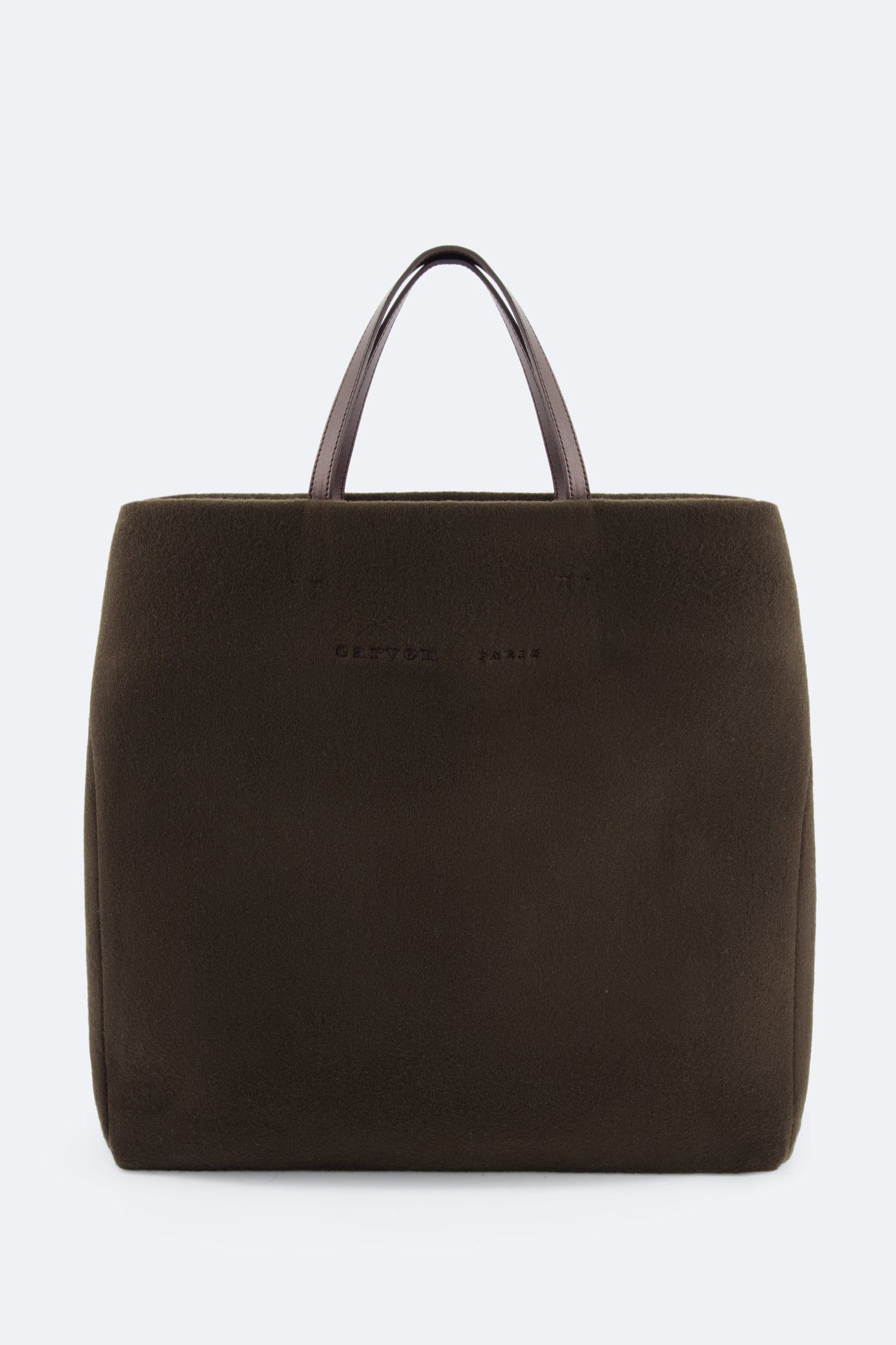 Cabas Jeanne en laine vierge double face