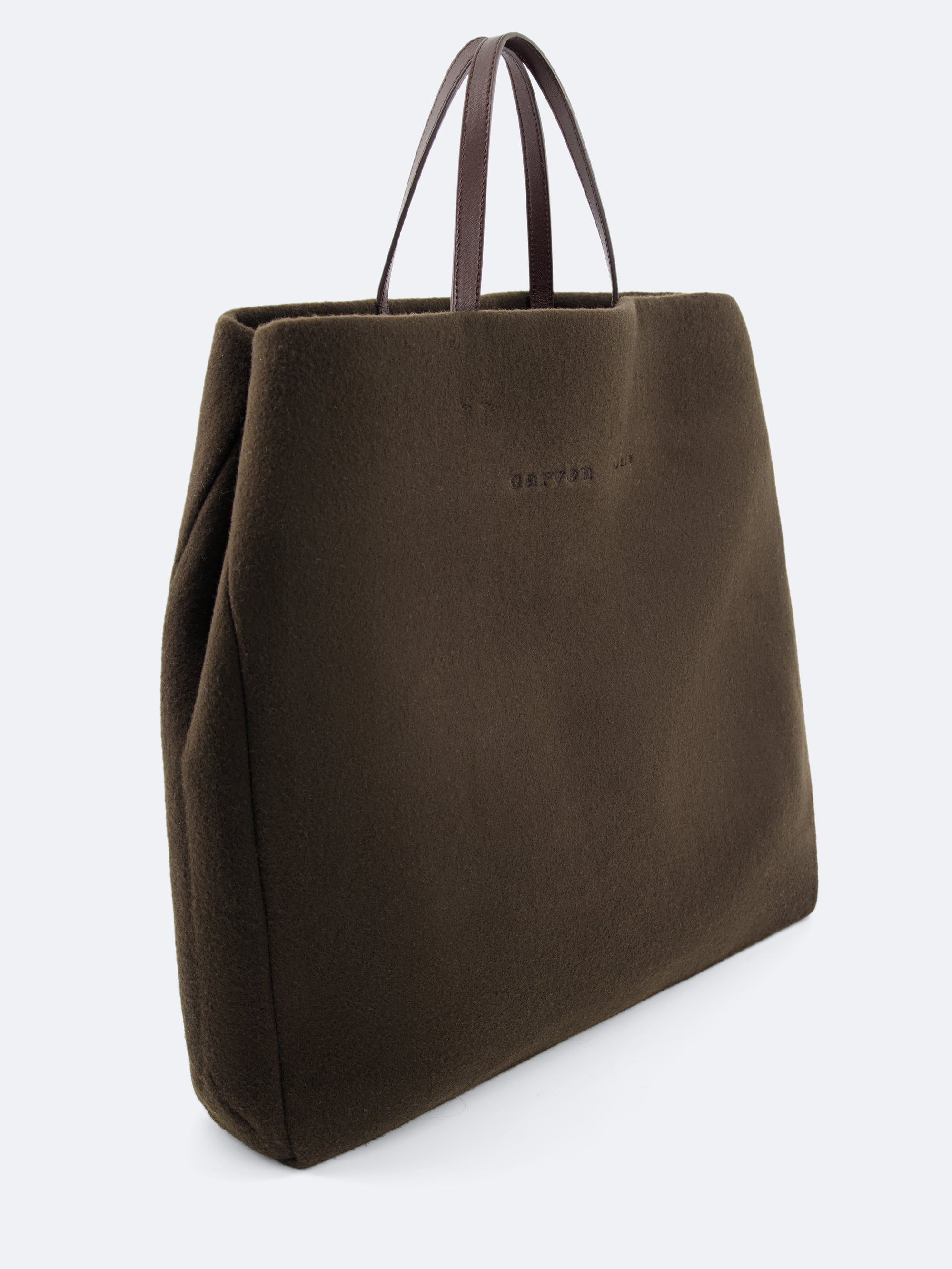 Cabas Jeanne en laine vierge double face