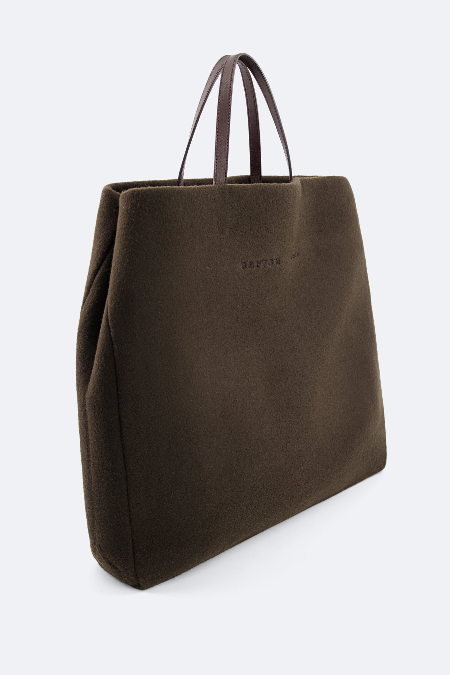 Cabas Jeanne en laine vierge double face