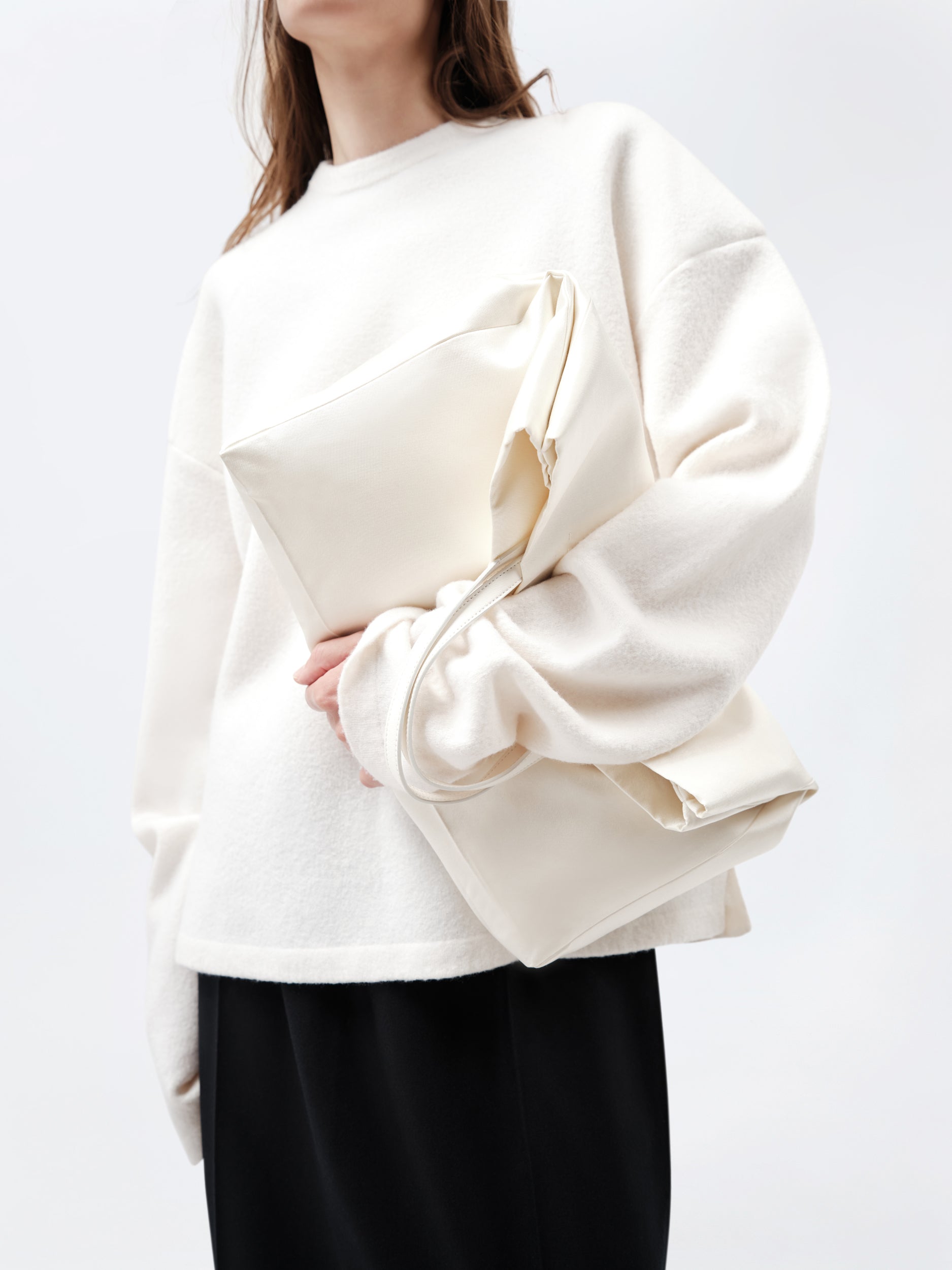 Cabas Jeanne en soie et laine couture
