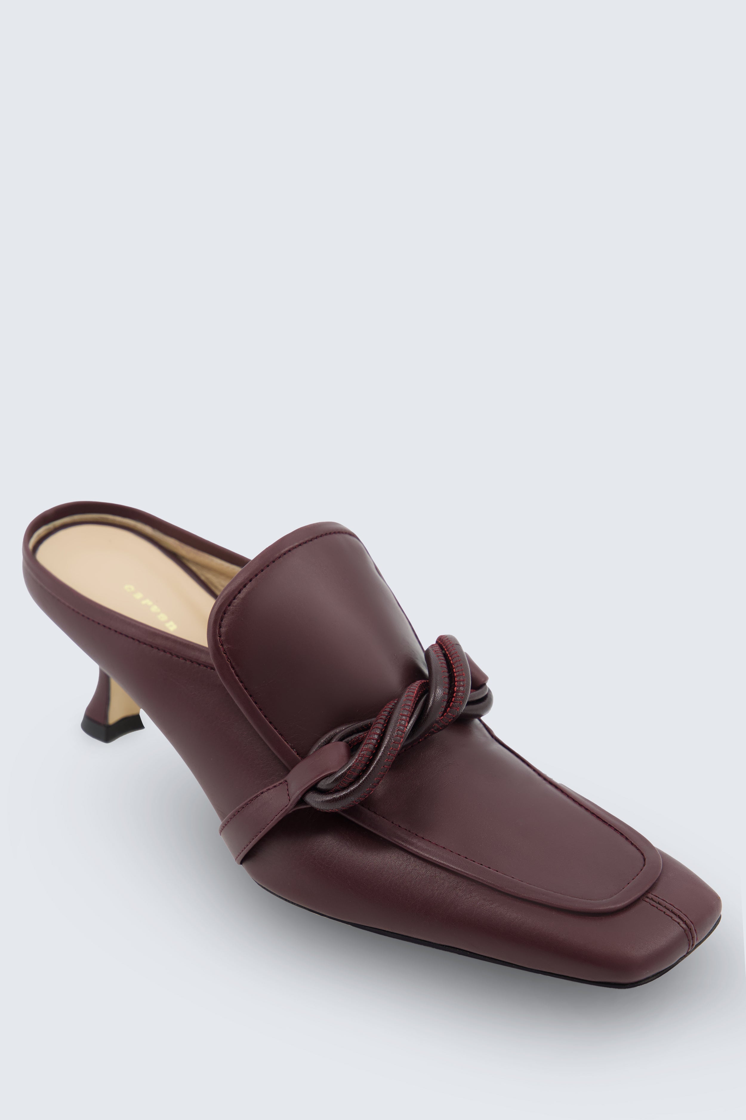 Louis heeled mule in calf leather