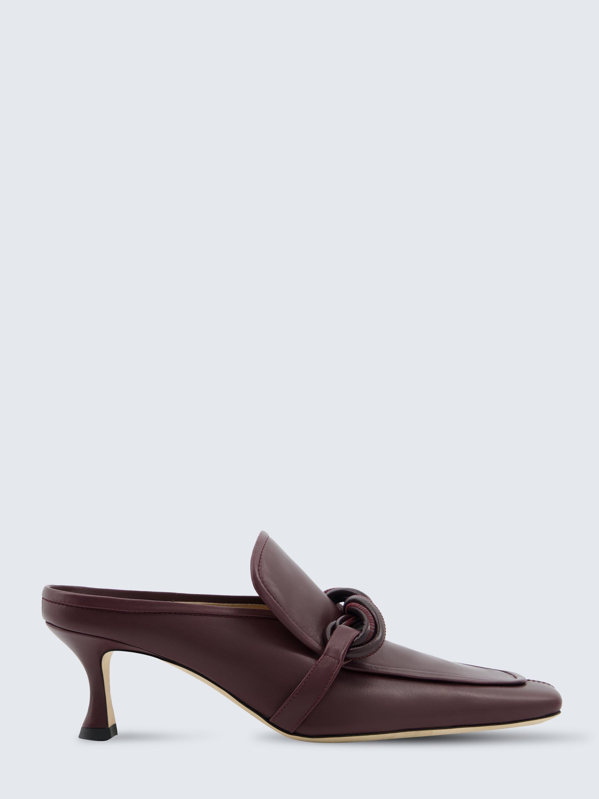 Louis heeled mule in calf leather