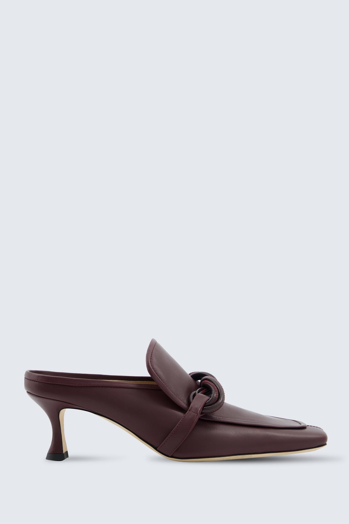 Louis heeled mule in calf leather
