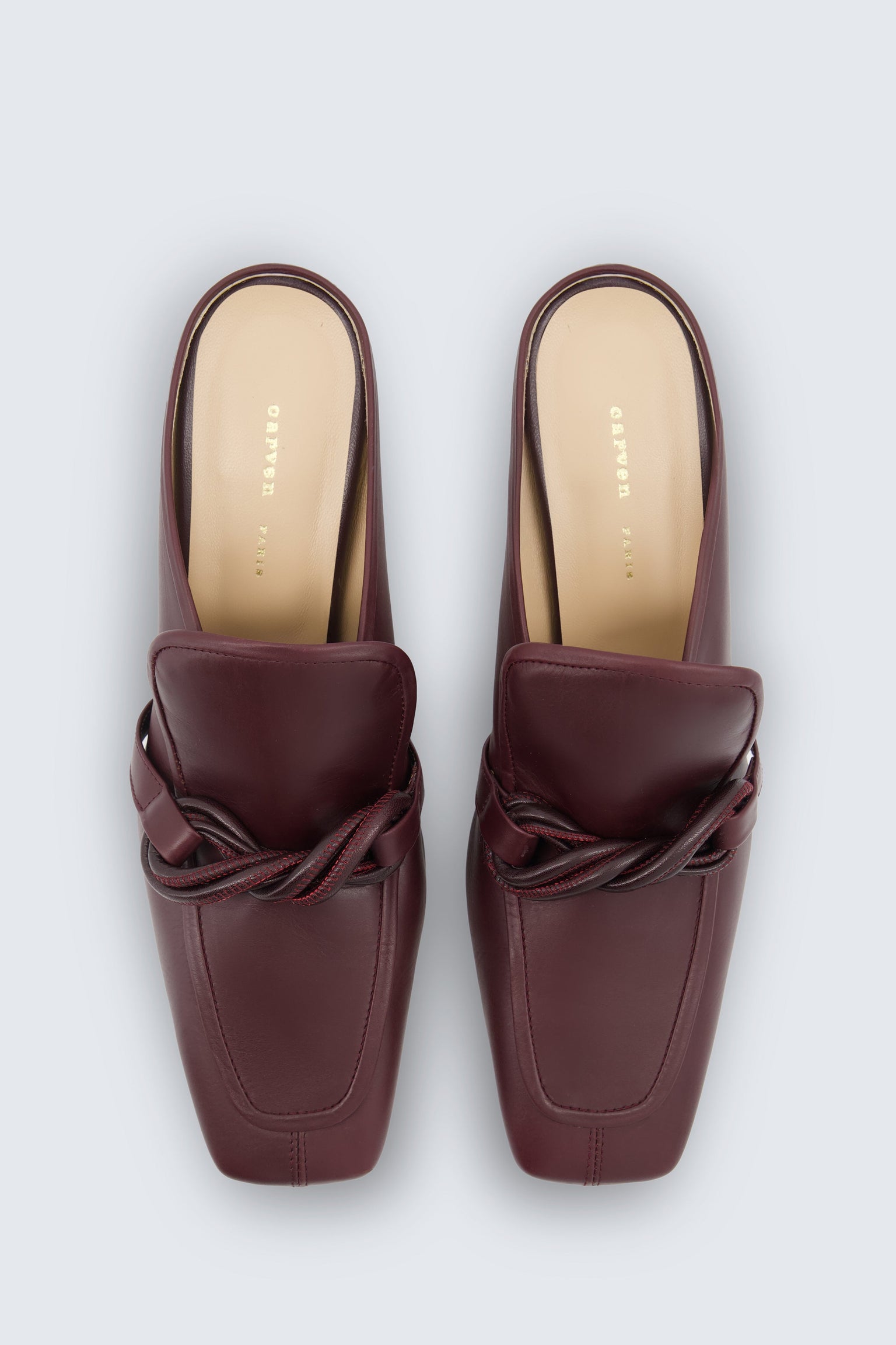 Louis heeled mule in calf leather