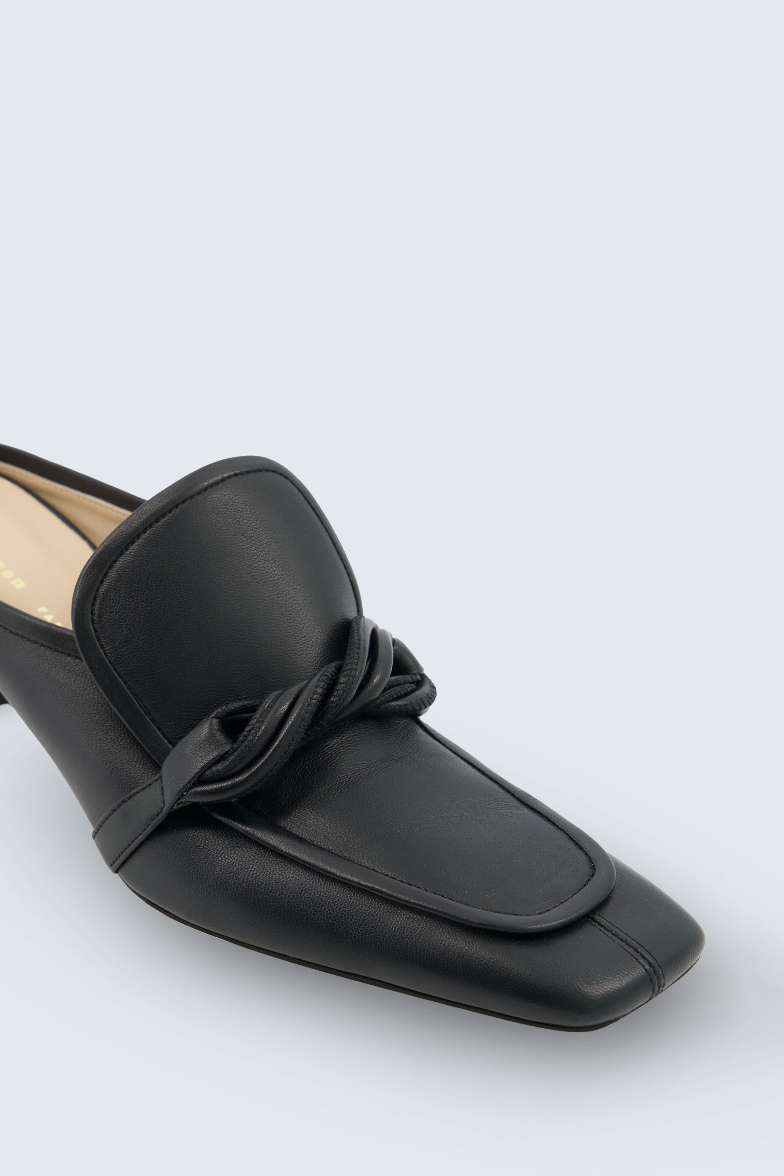 Louis heeled mule in calf leather