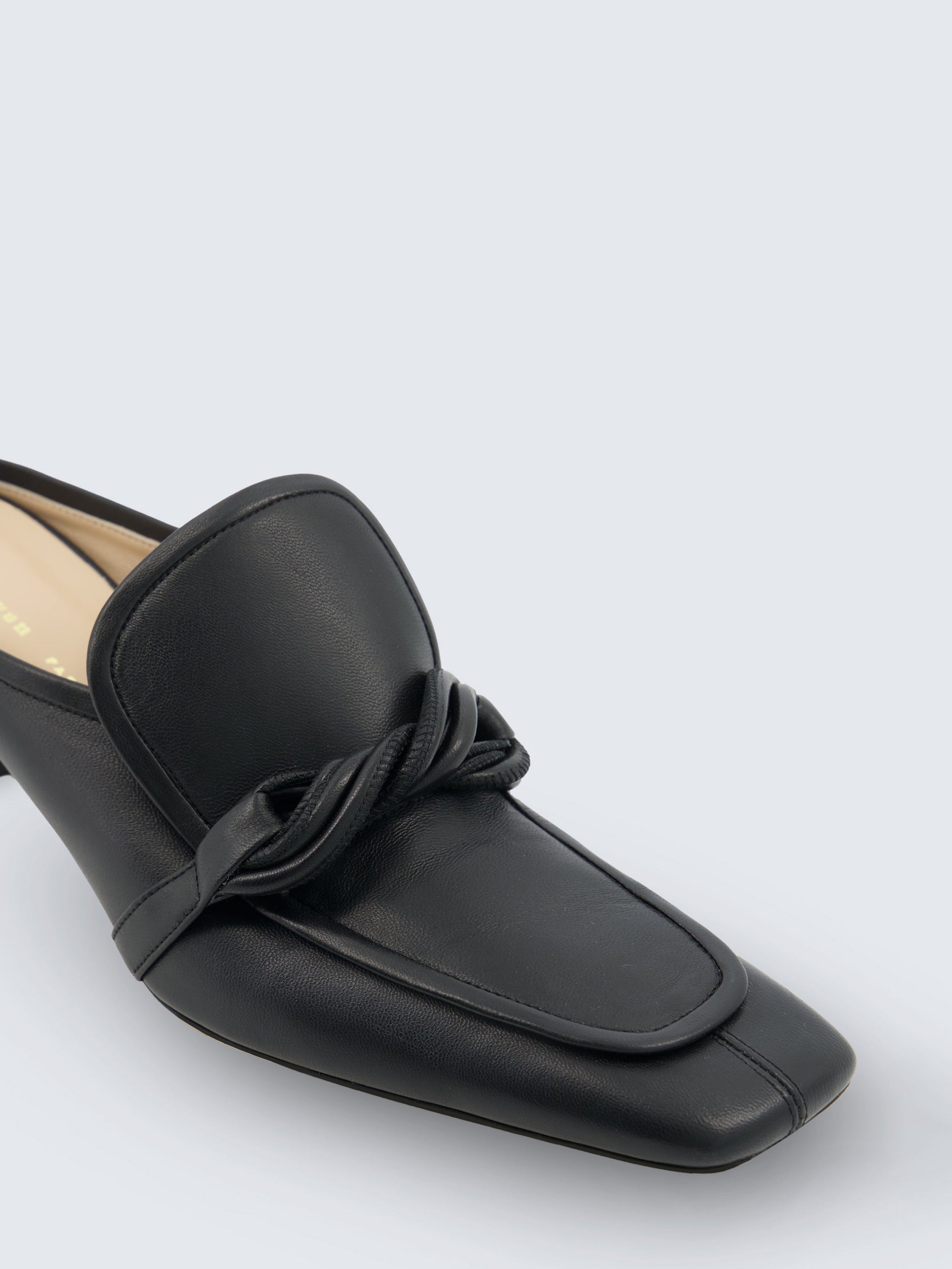 Louis heeled mule in calf leather