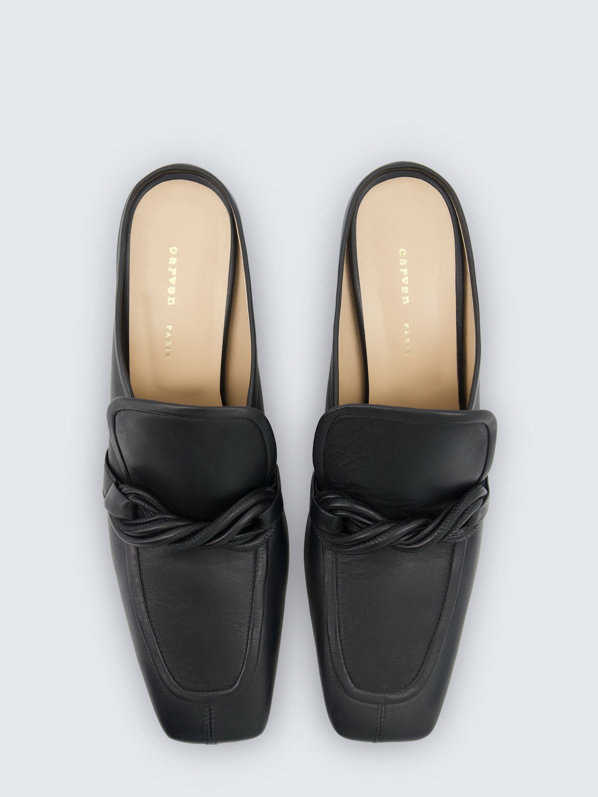 Louis heeled mule in calf leather
