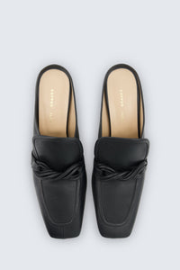 Louis heeled mule in calf leather