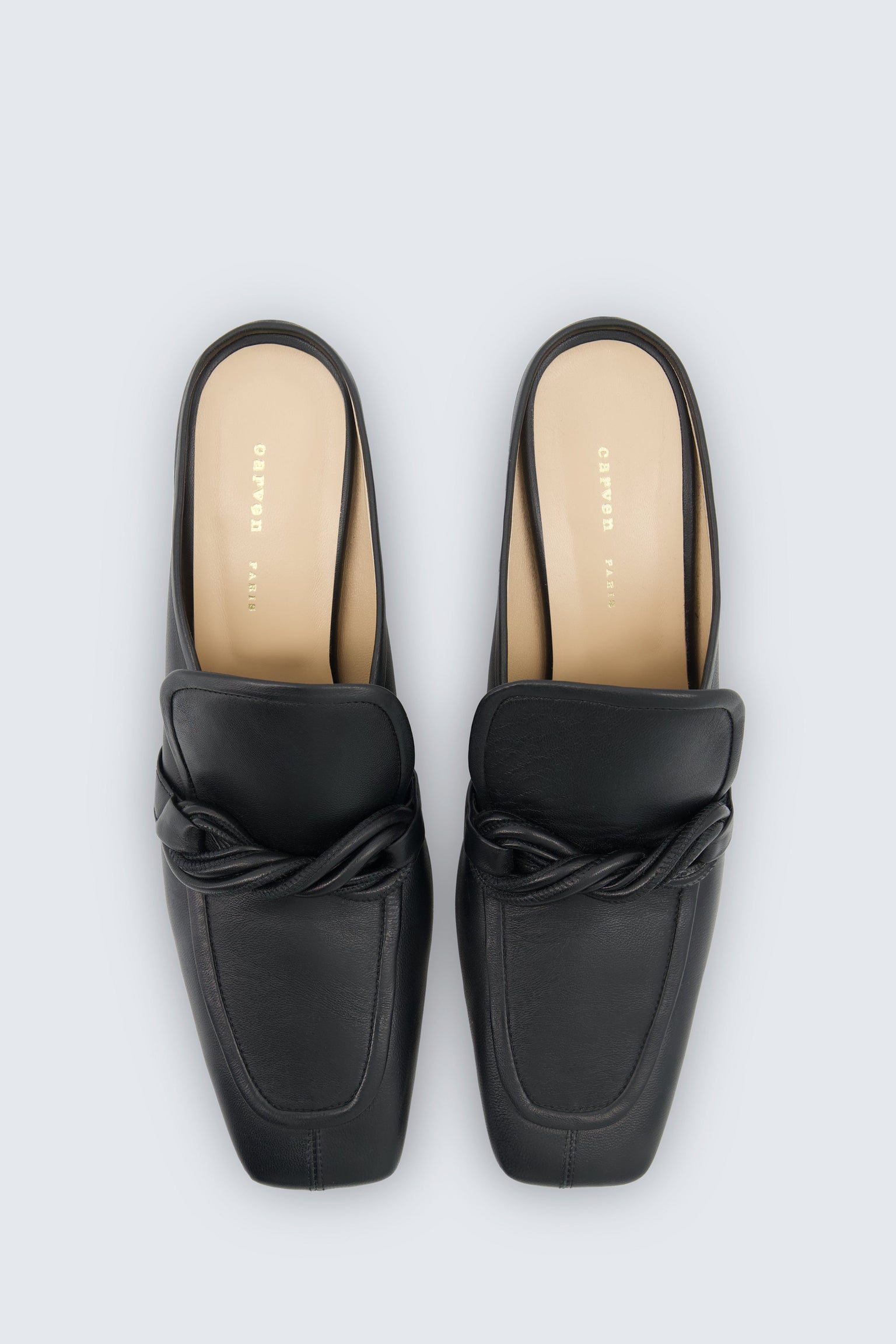 Louis heeled mule in calf leather