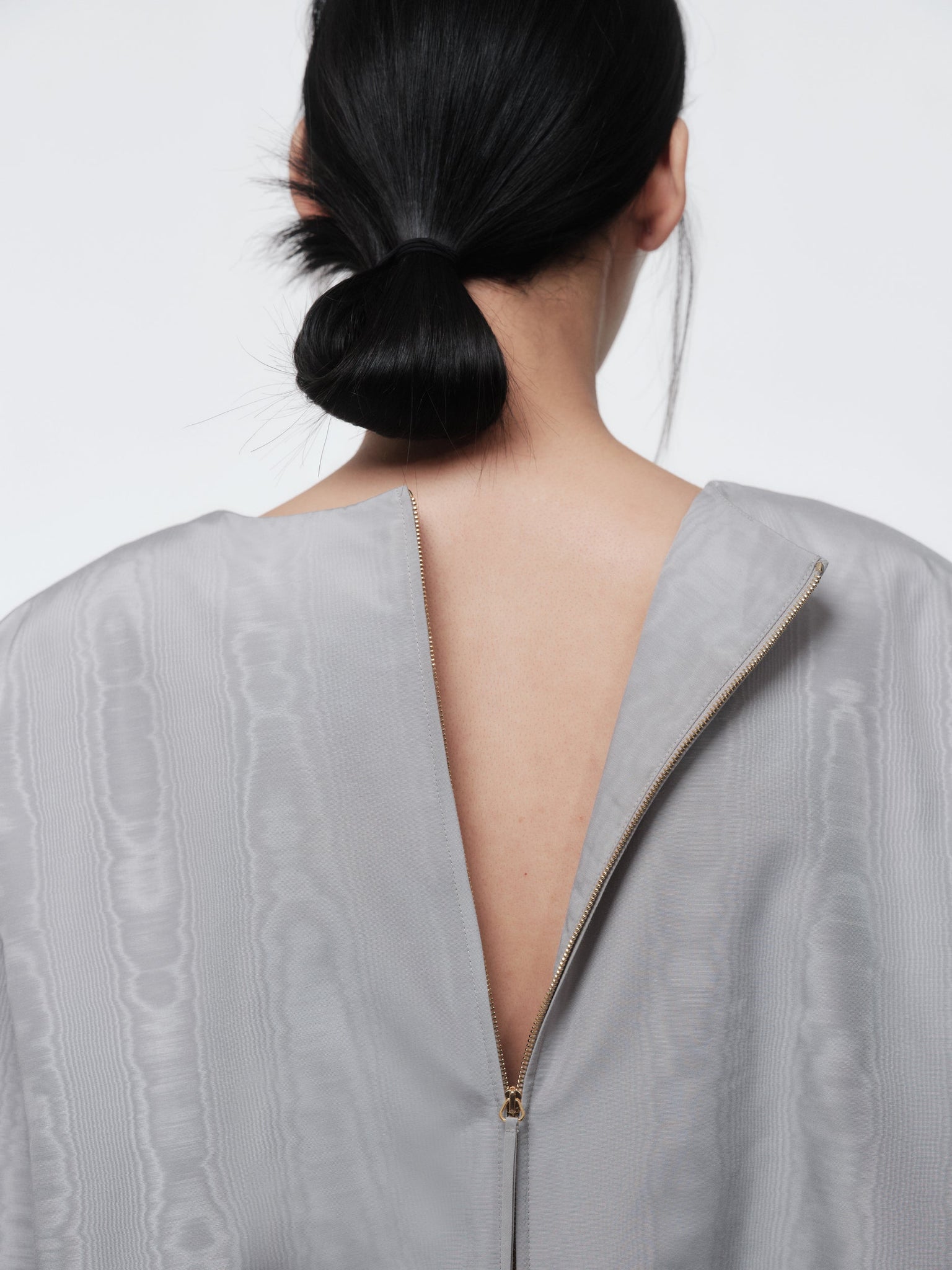 Padded blouson in technical moiré