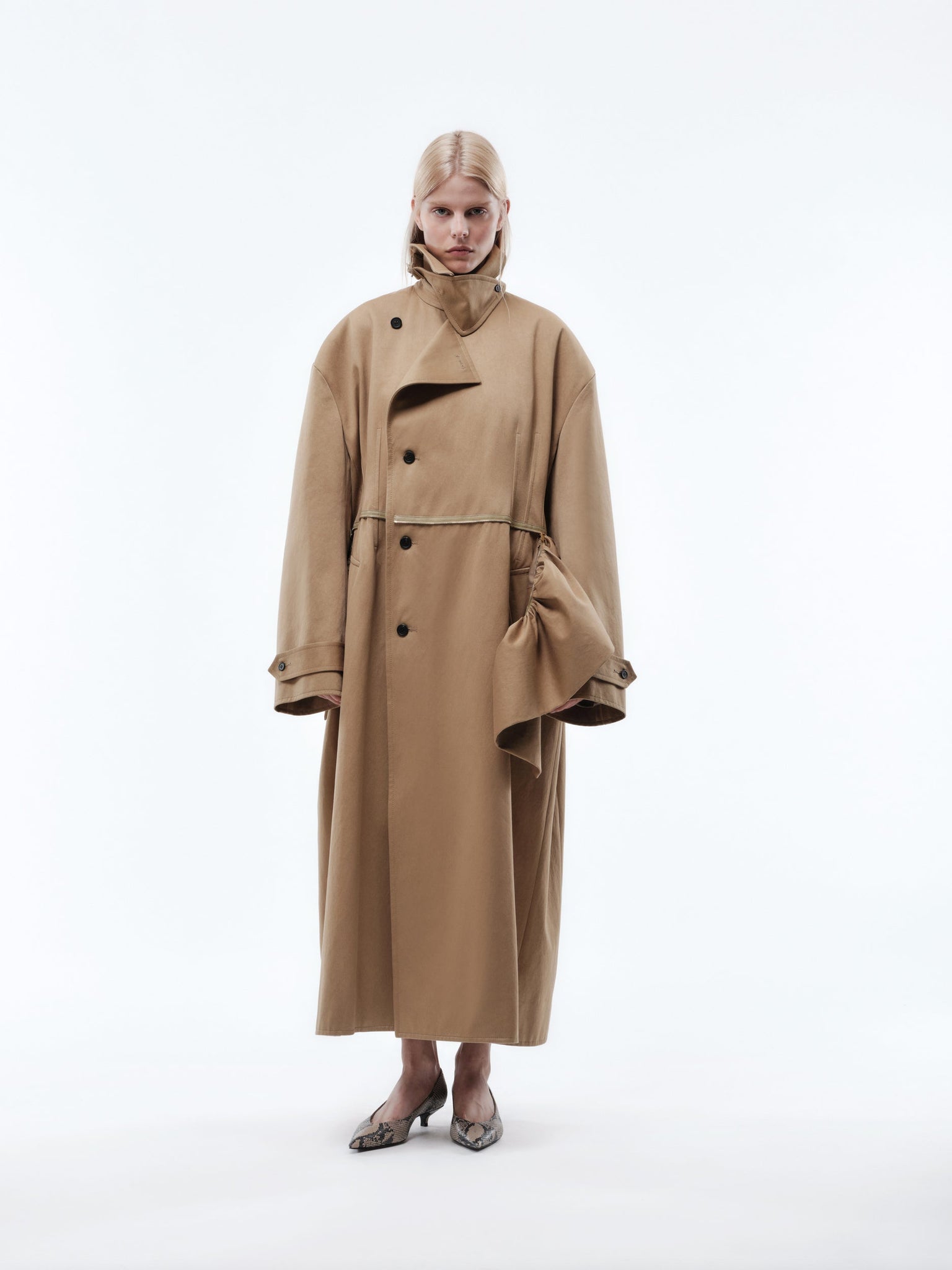 Esperanto coat in cotton sateen