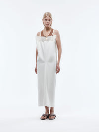 Lingerie lace dress in cotton uniform