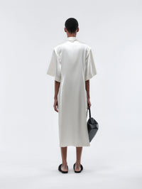 Lingerie dress in silk suiting