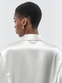 Lingerie dress in silk suiting