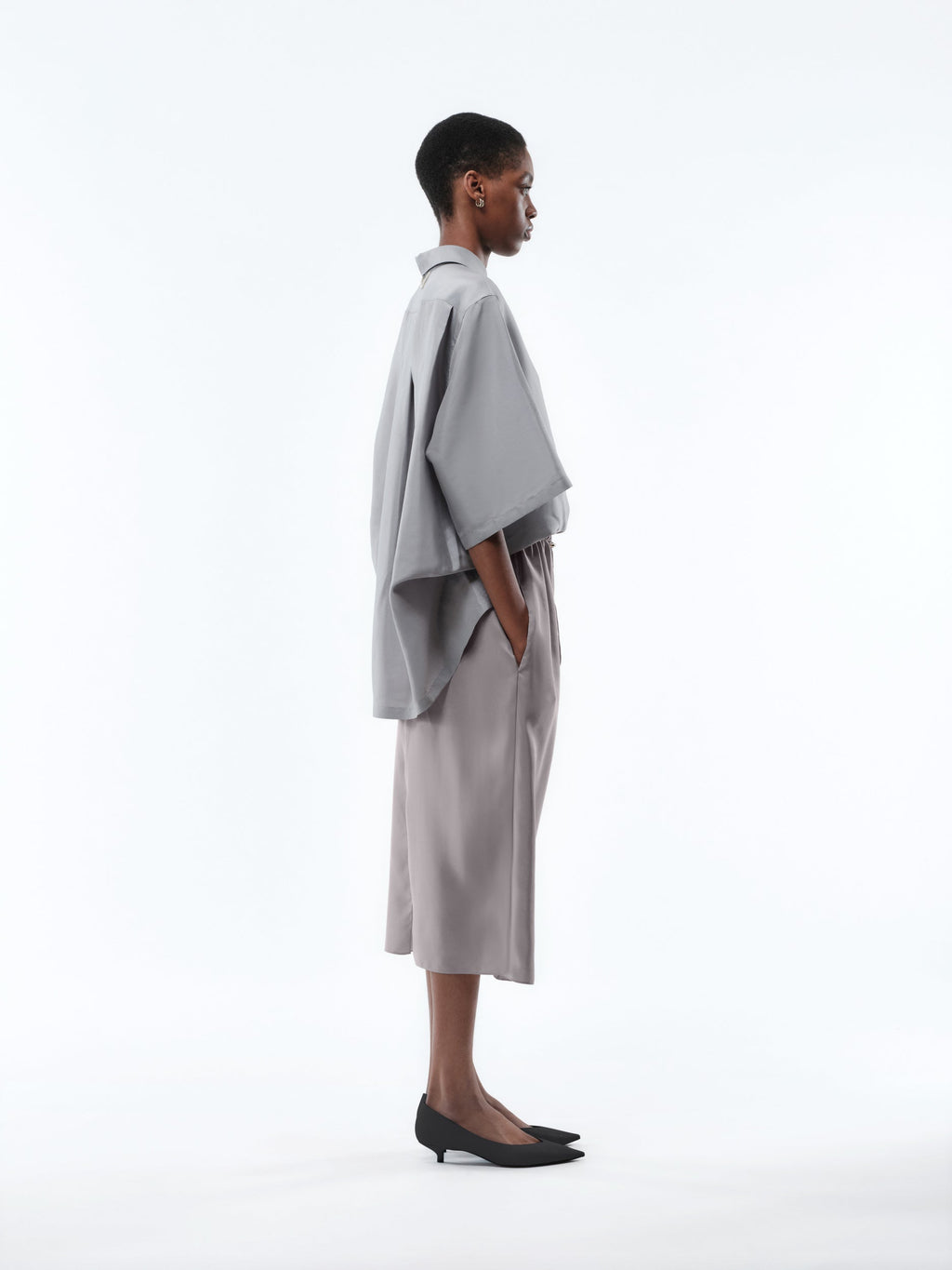 Jupe à enfiler en soie habotai