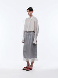 Lingerie skirt in silk drap