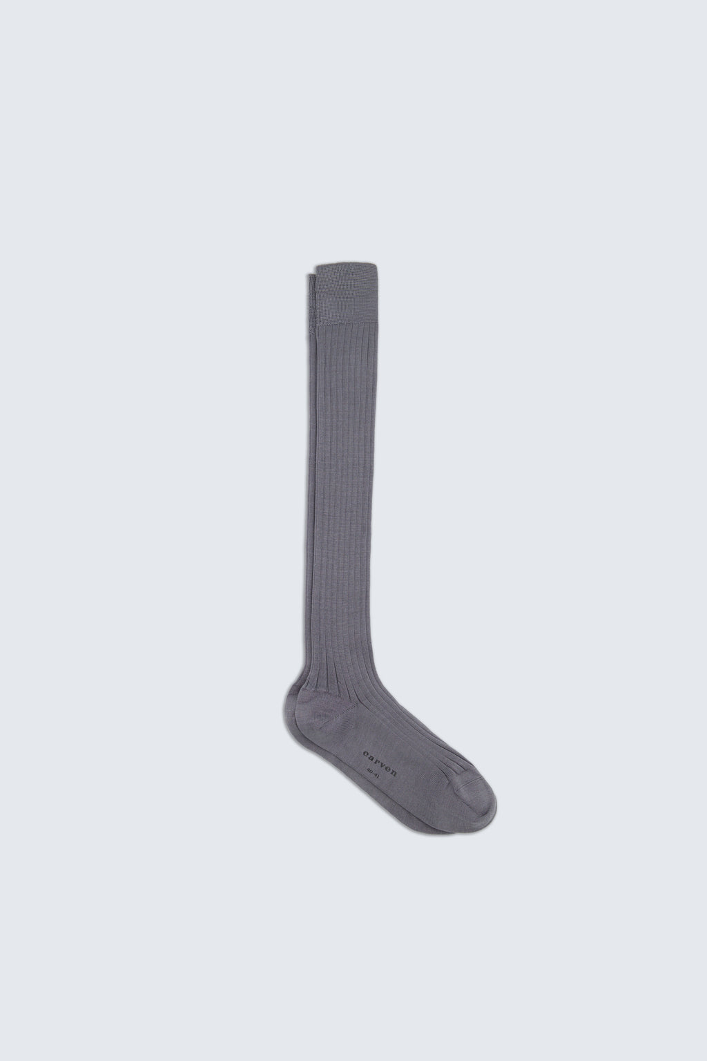 Chaussettes en soie côtelée