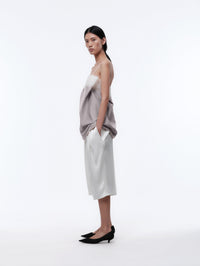 Lingerie top in silk drap