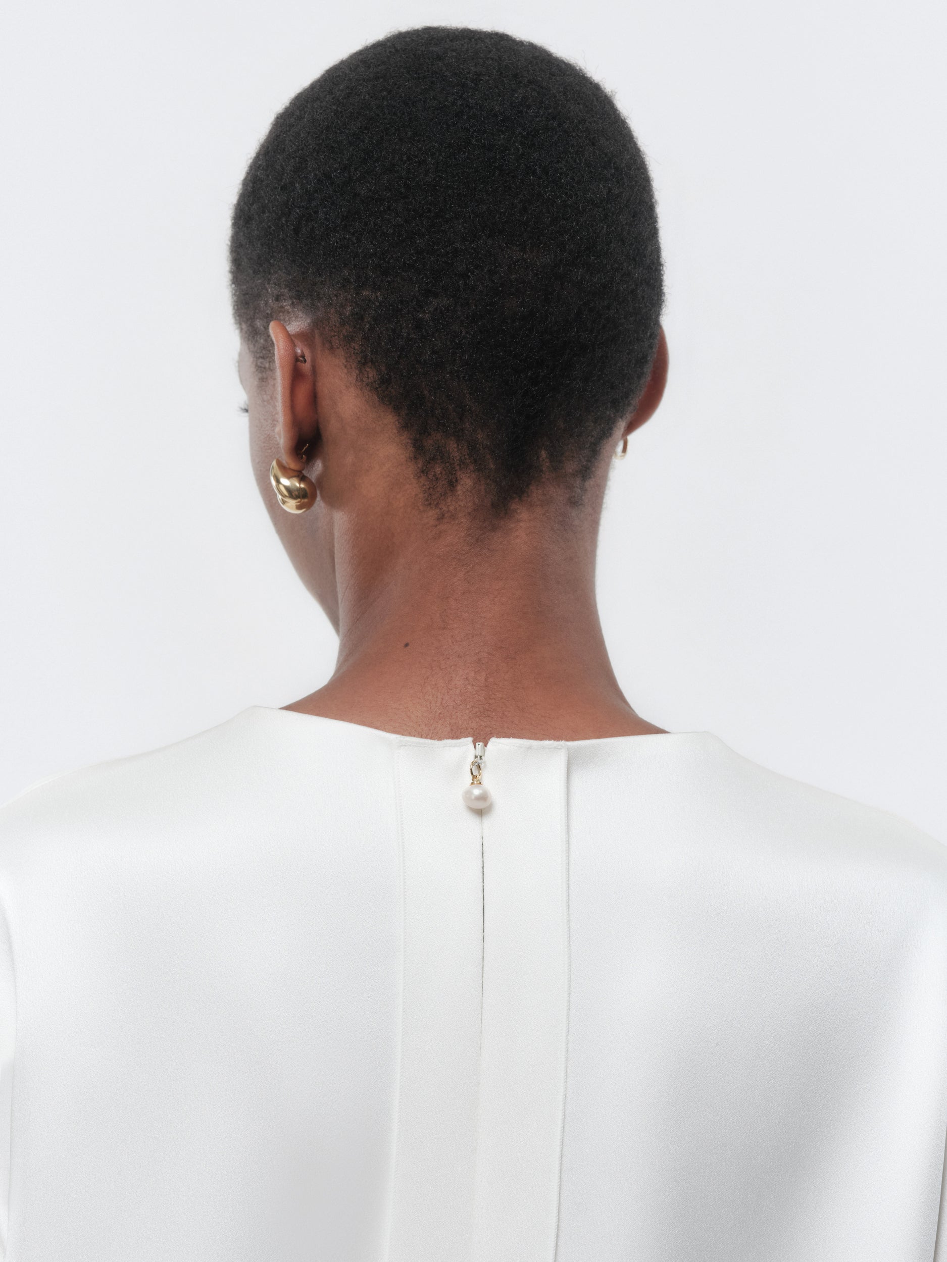 Top in light double satin