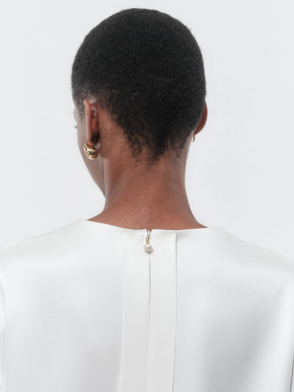 Top in light double satin