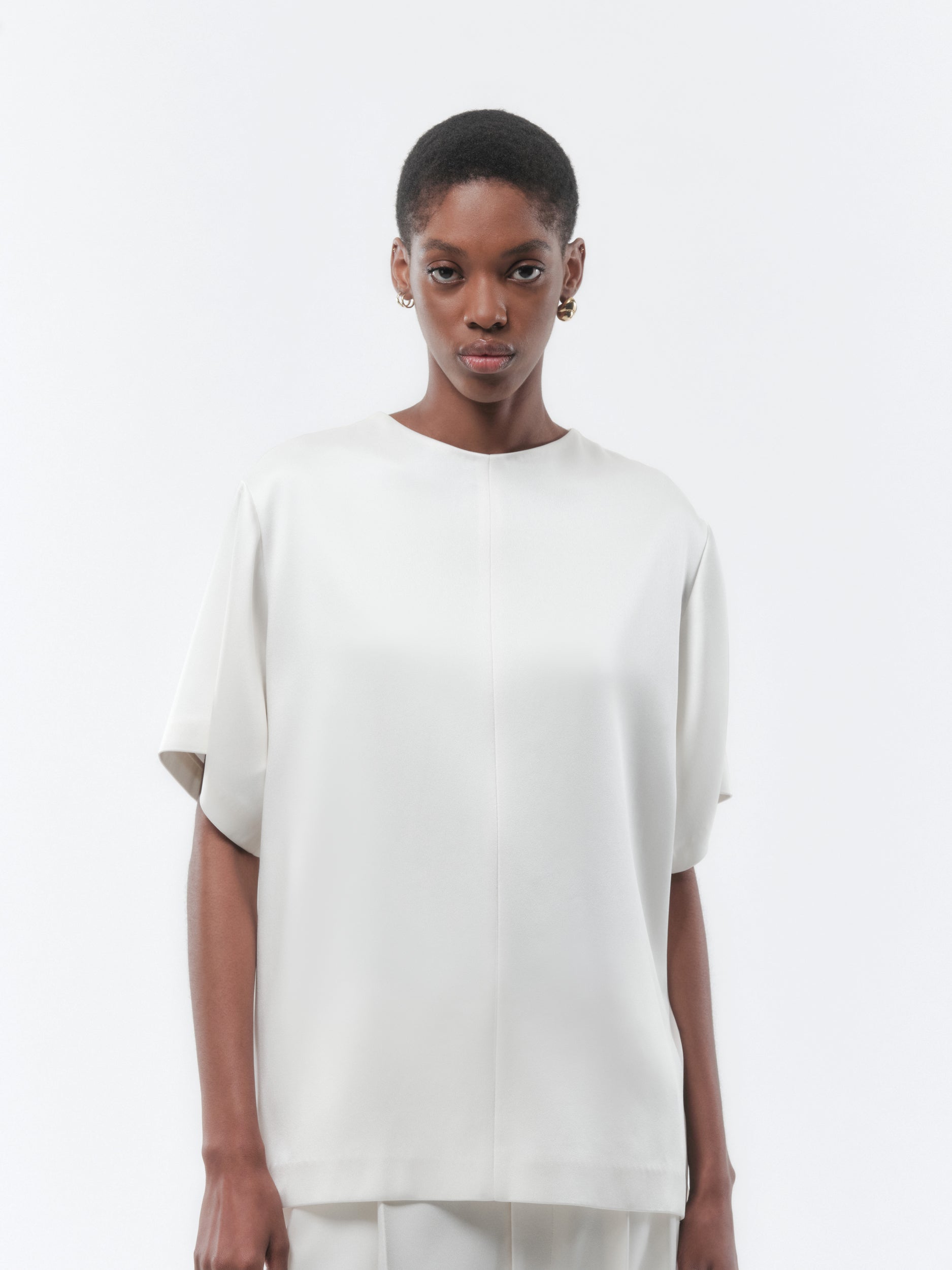 Top in light double satin