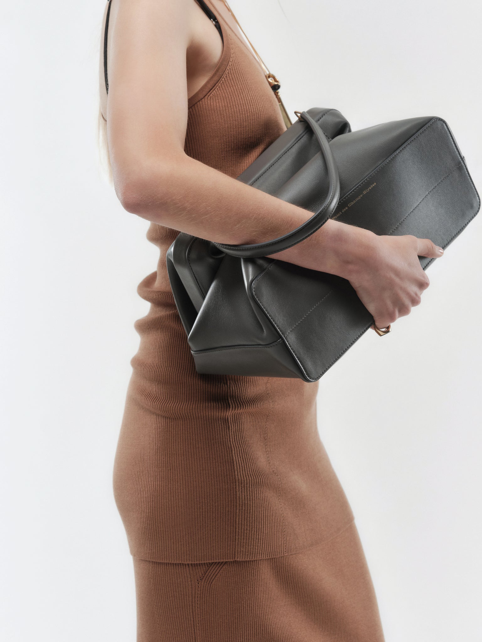 Tank top in silk rib