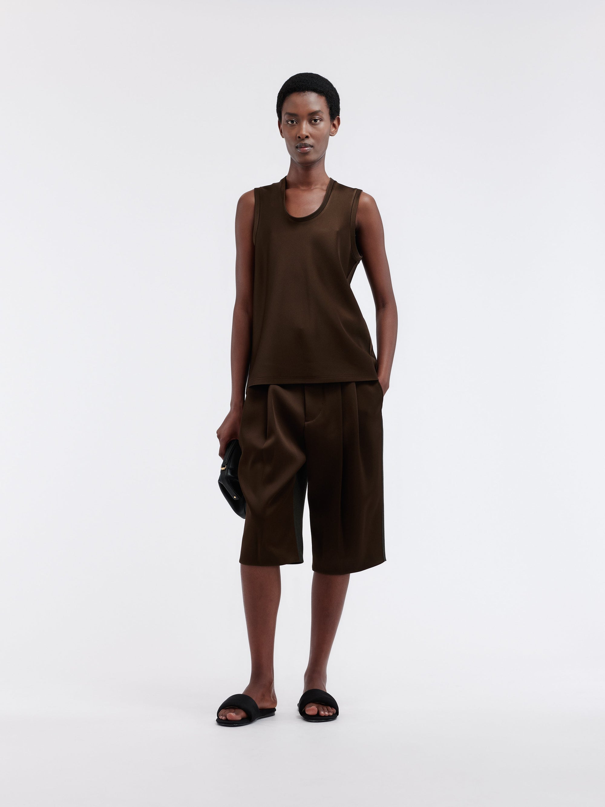 Top débardeur en satin double