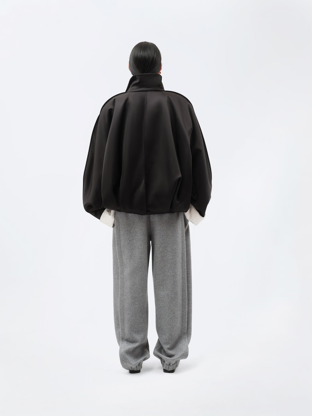 Blouson ouatiné en soie double