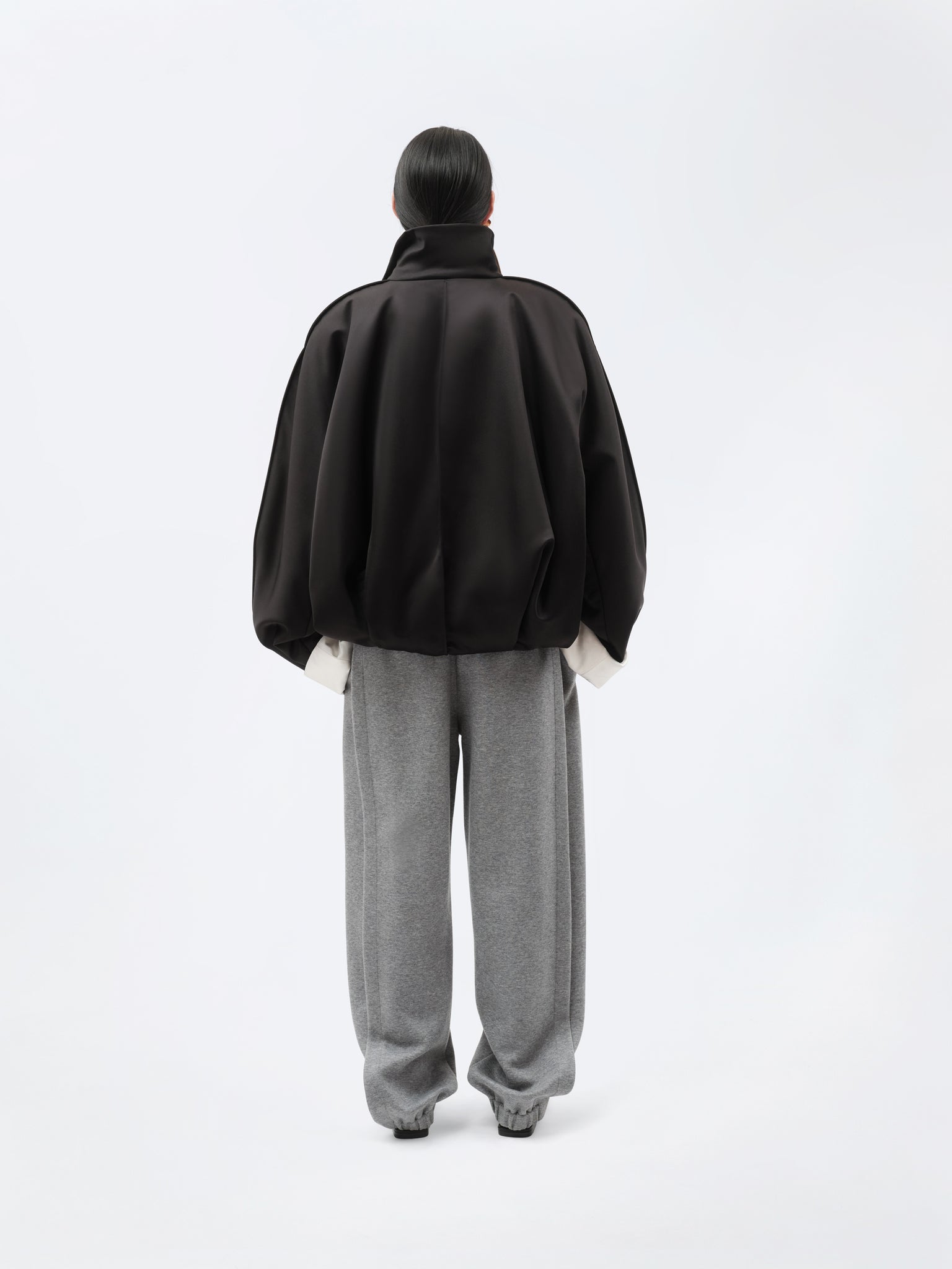 Blouson ouatiné en soie double