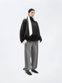 Blouson ouatiné en soie double