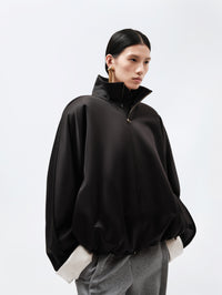 Blouson ouatiné en soie double