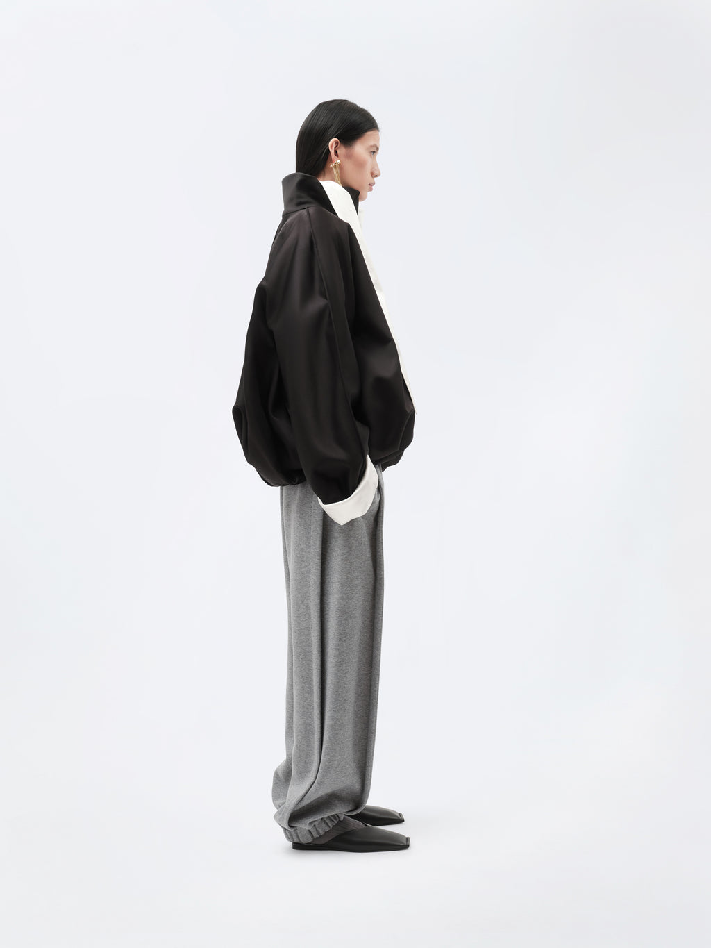 Blouson ouatiné en soie double