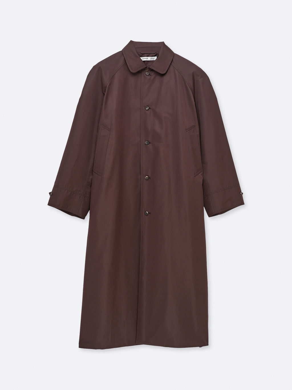 Manteau mac 50s en soie et coton