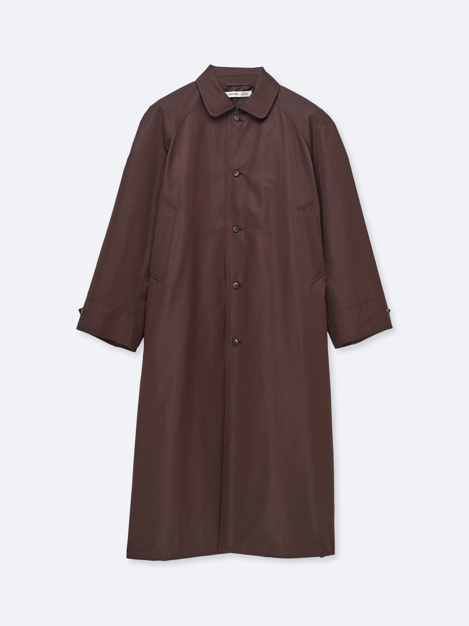 Manteau mac 50s en soie et coton