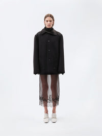 Donkey coat in virgin double wool