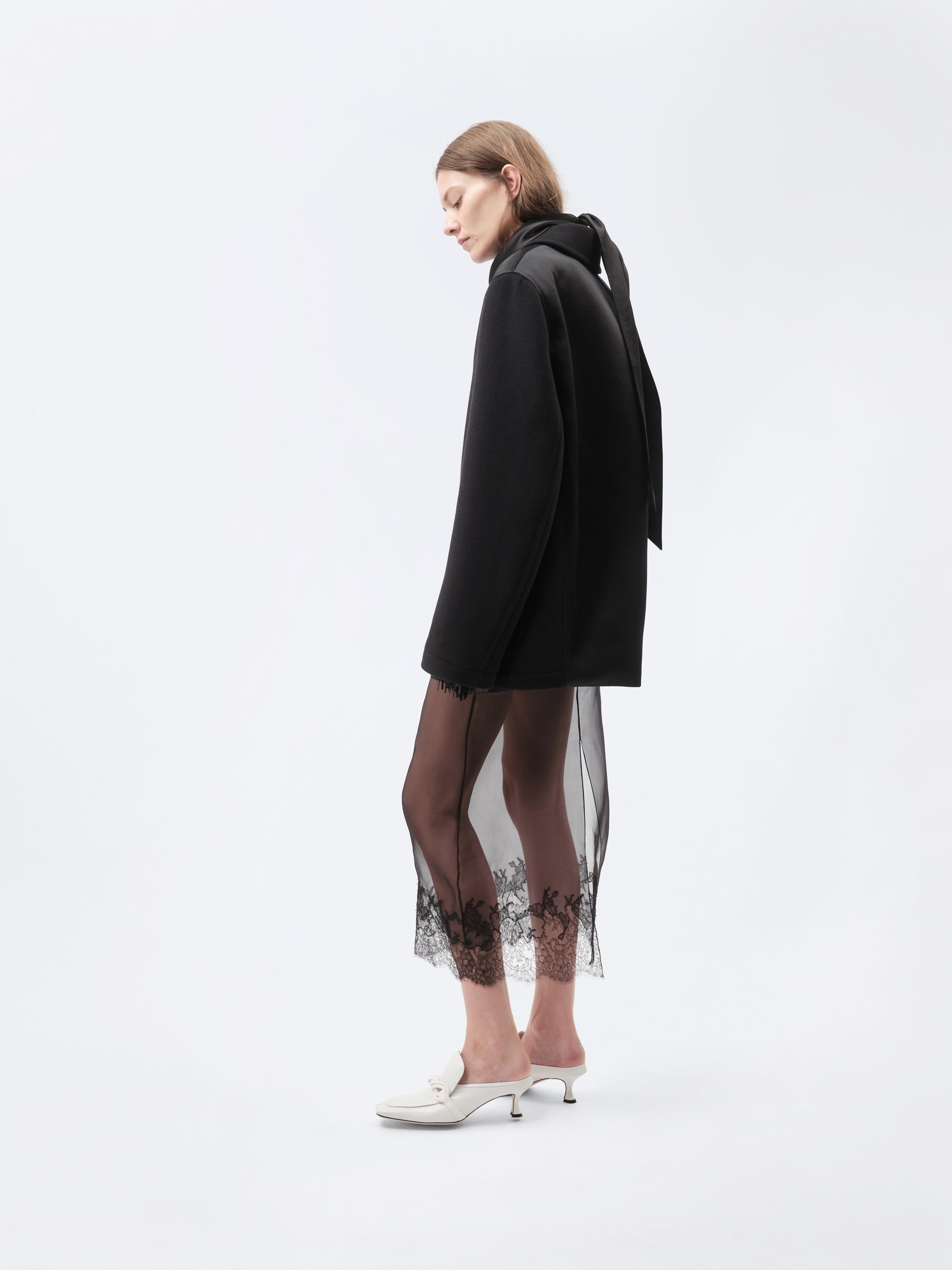 Donkey coat in virgin double wool
