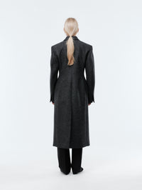 Tailored coat in Shetland wool
