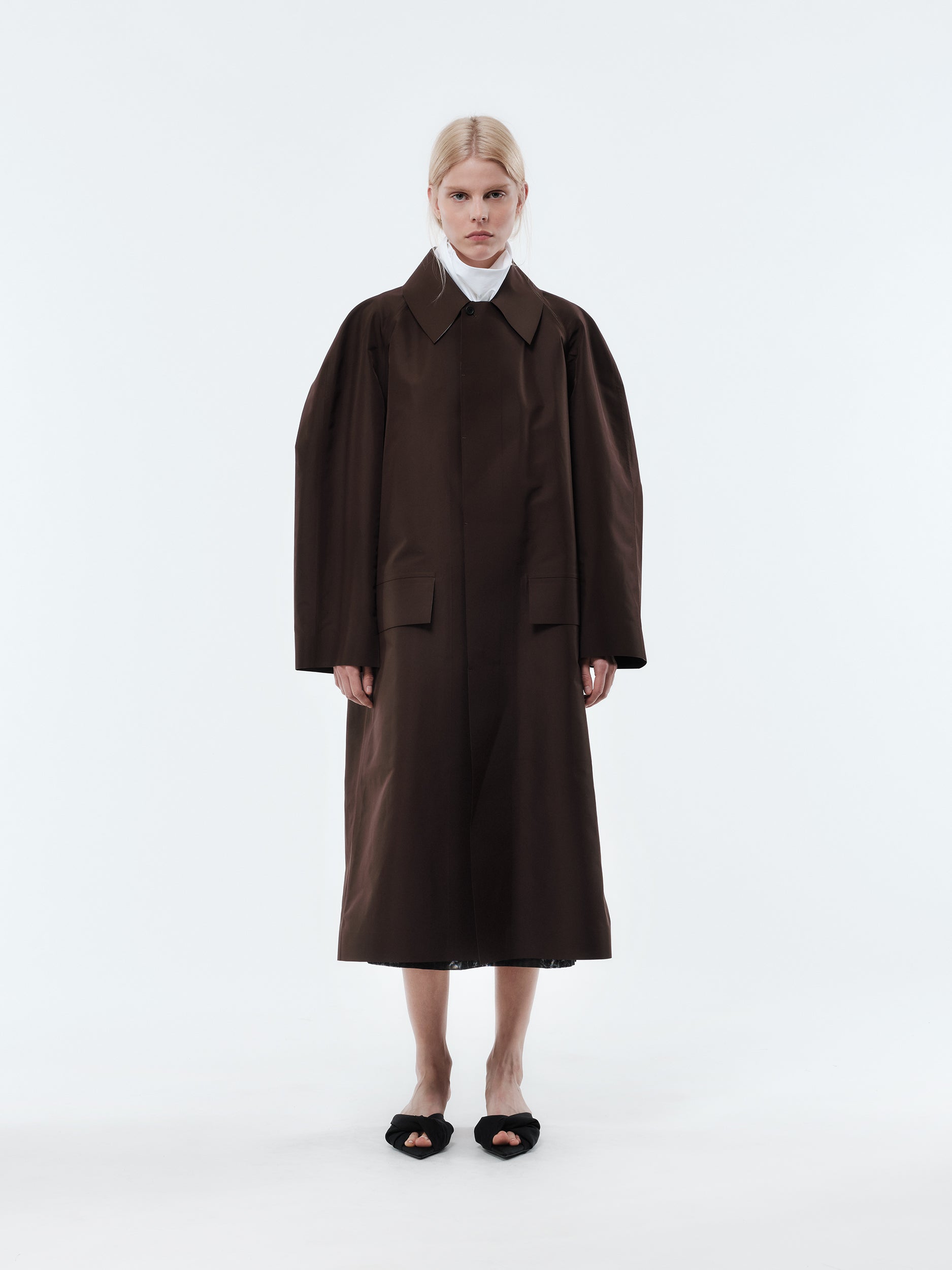 Raincoat in bonded taffeta