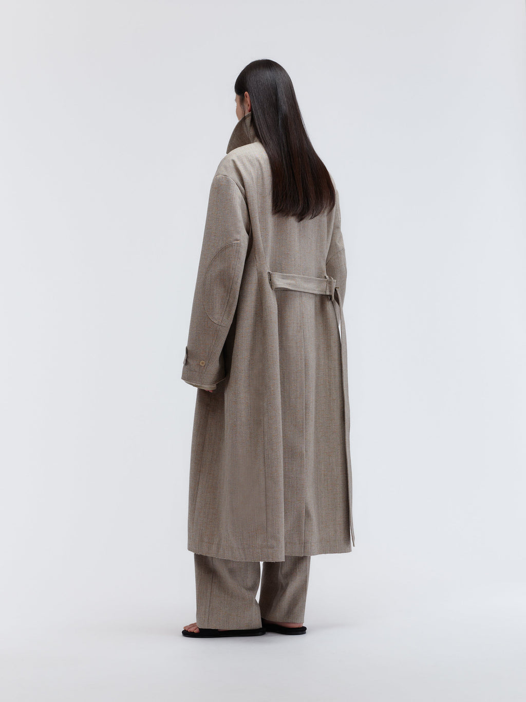 Trench Espéranto en tweed chiné