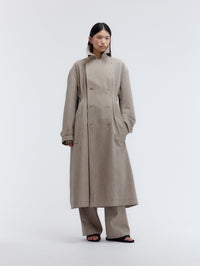 Trench Espéranto en tweed chiné