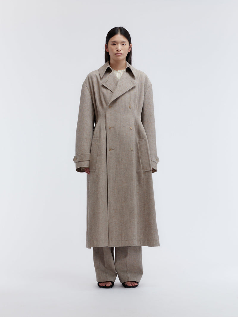 Trench Espéranto en tweed chiné
