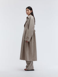 Trench Espéranto en tweed chiné