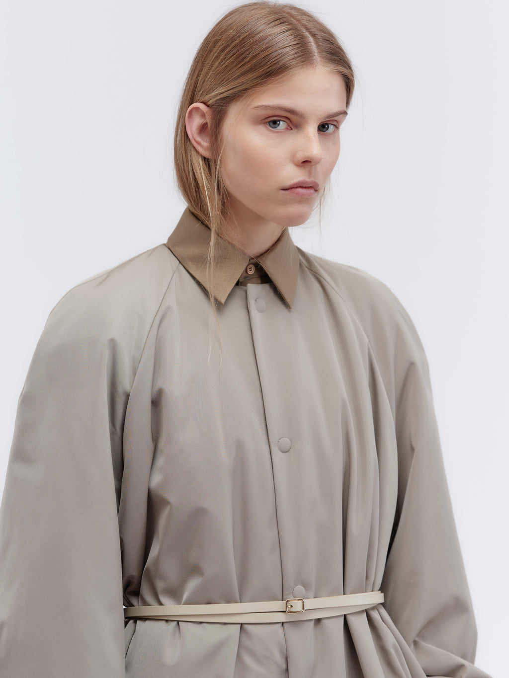 Padded coat in duchesse